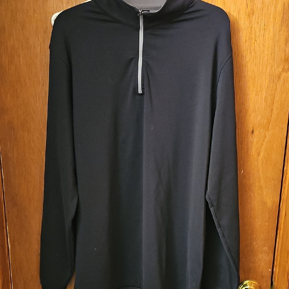 Peter Millar Charcoal Quarter-Zip Pullover